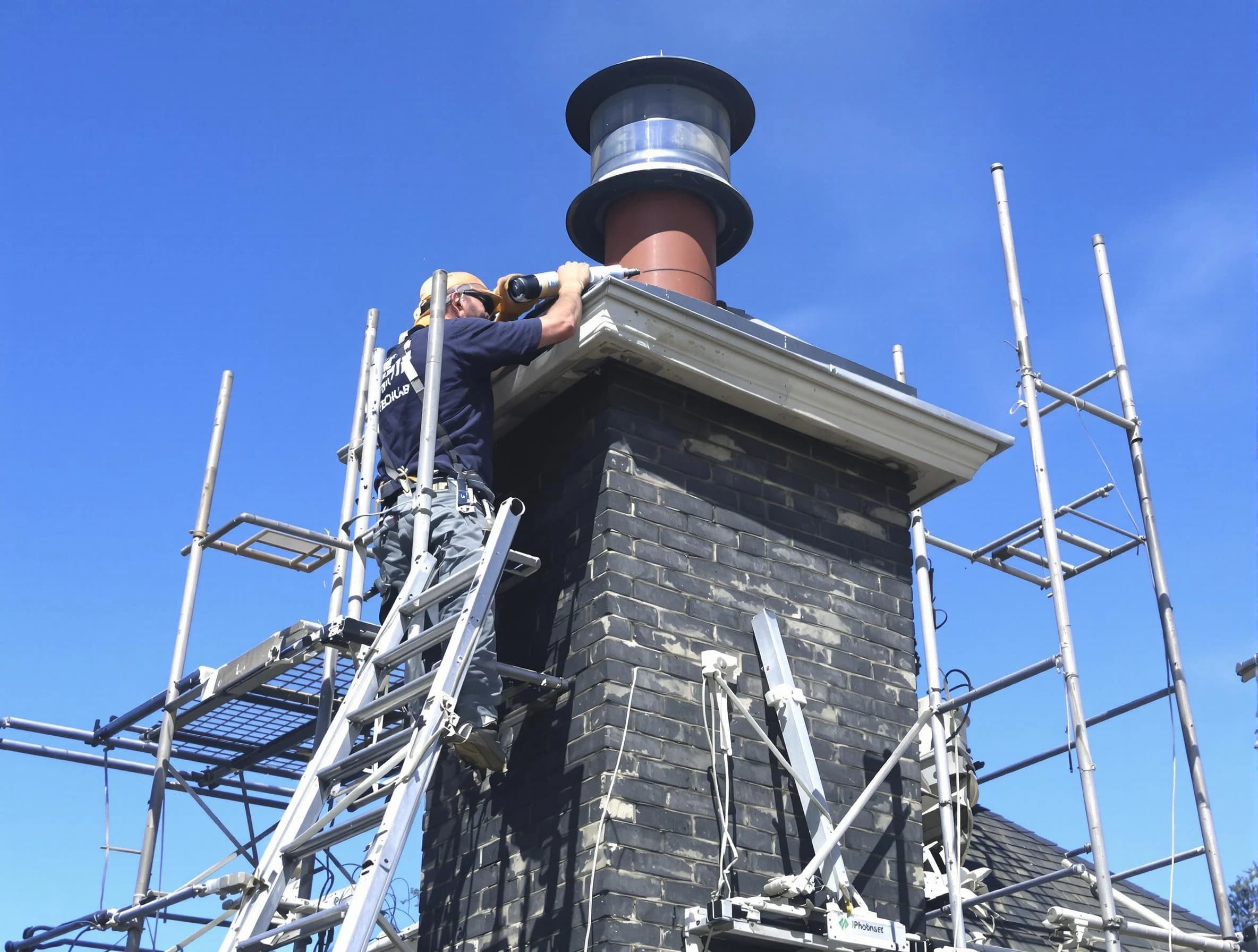 Sturdy chimney crown finished by Redan Chimney Sweep in Redan, GA