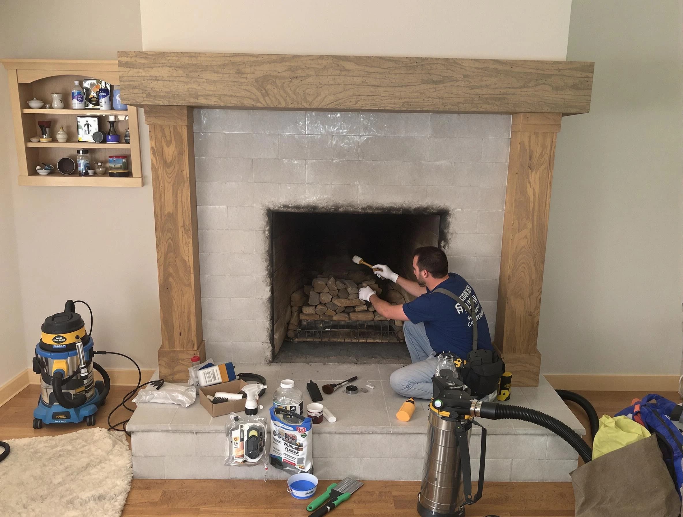 Detailed creosote removal process by Redan Chimney Sweep in Redan, GA
