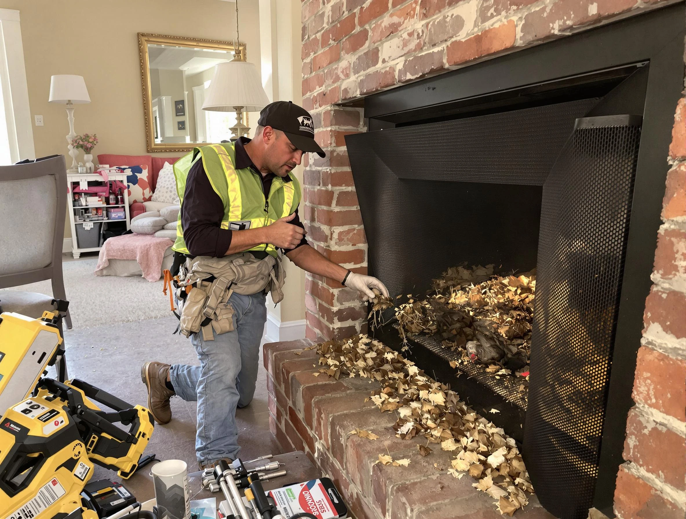Safe screening installation by Redan Chimney Sweep in Redan, GA