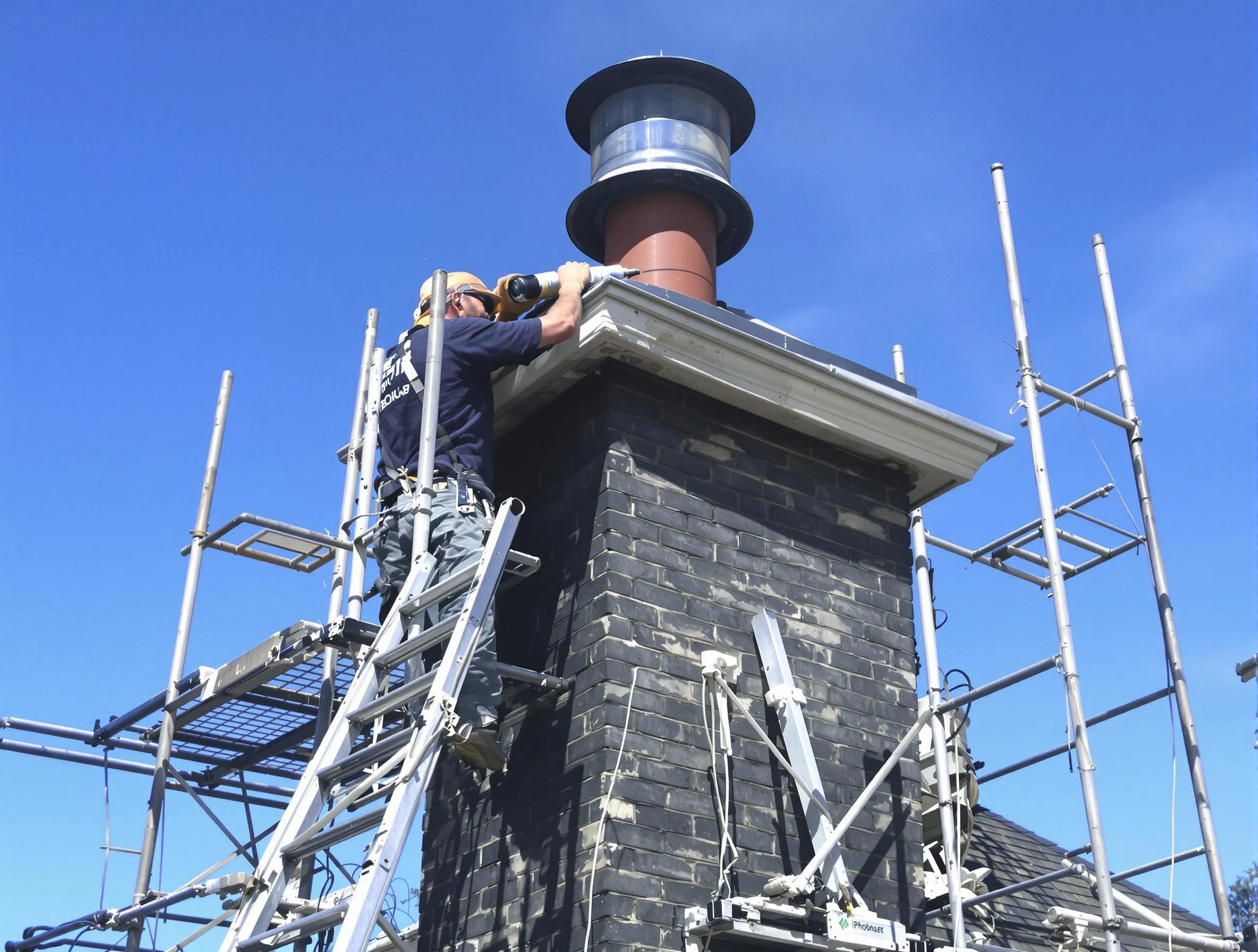Sturdy chimney crown finished by Redan Chimney Sweep in Redan, GA