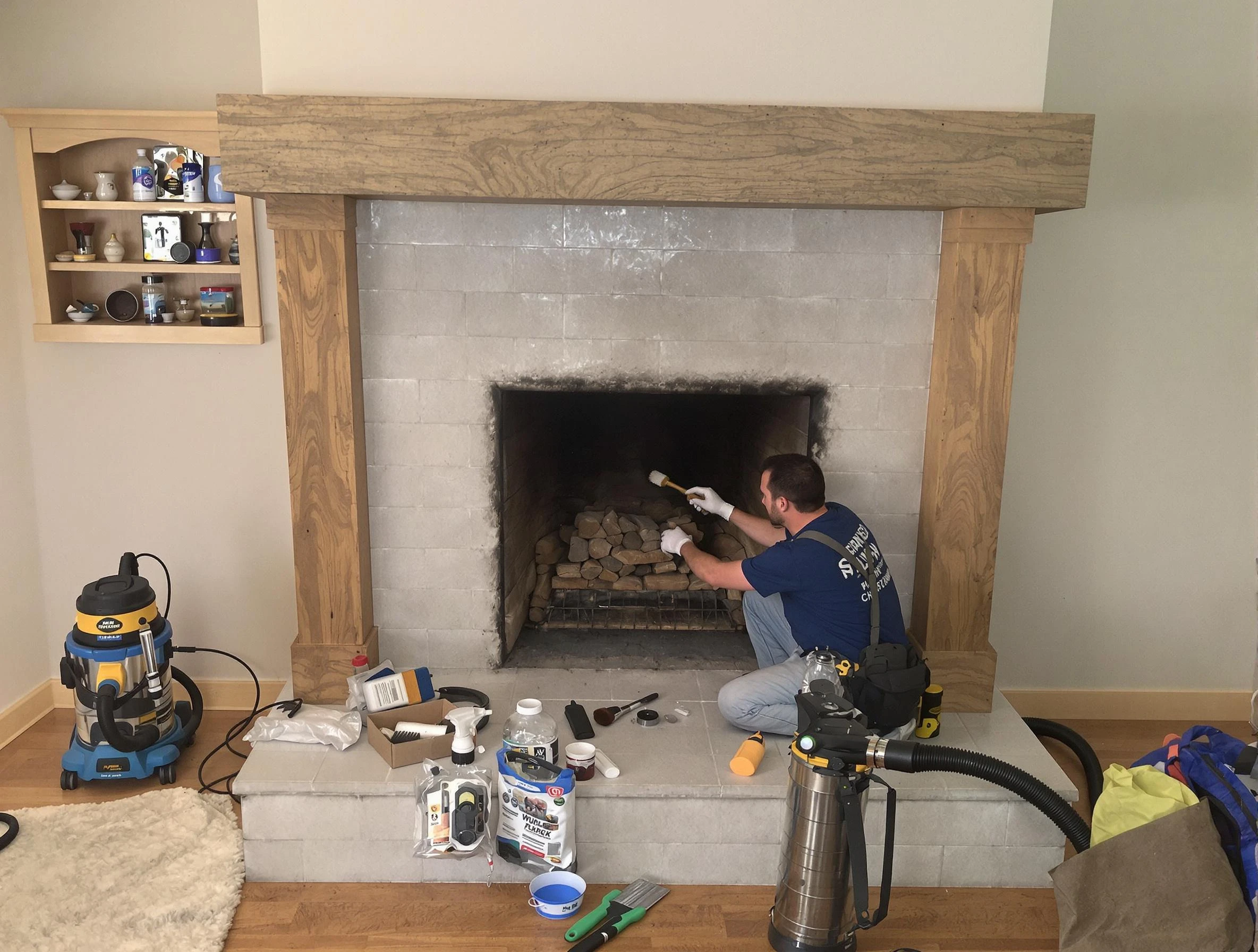 Detailed creosote removal process by Redan Chimney Sweep in Redan, GA