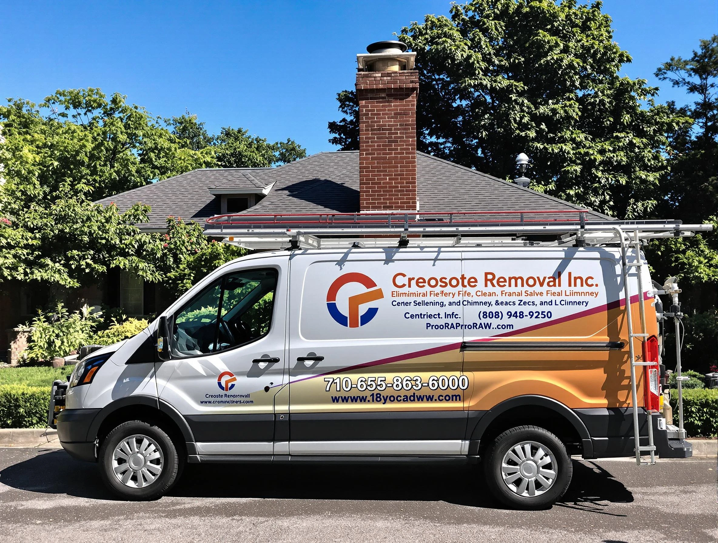 Redan Chimney Sweep technician removing creosote safely in Redan, GA